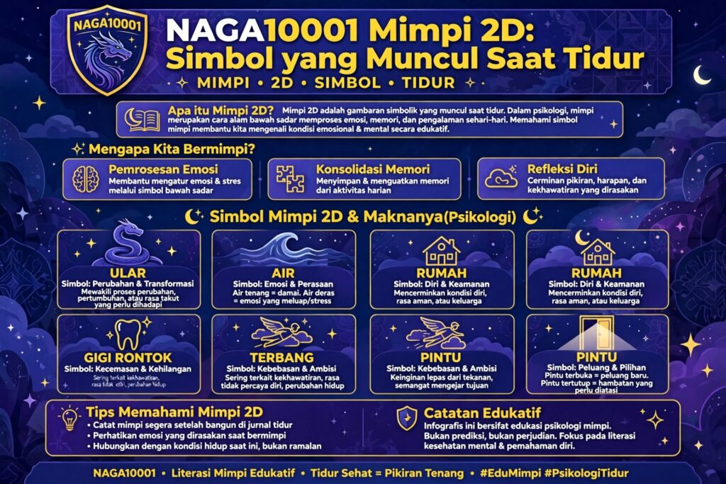 NAGA10001 Mimpi 2D: Simbol yang Muncul Saat Tidur